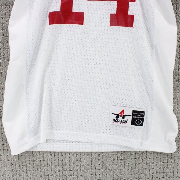 Vintage Alleson Athletic Football Falcons Jersey Kids Youth Large Johnson #14 - Picture 3 of 8